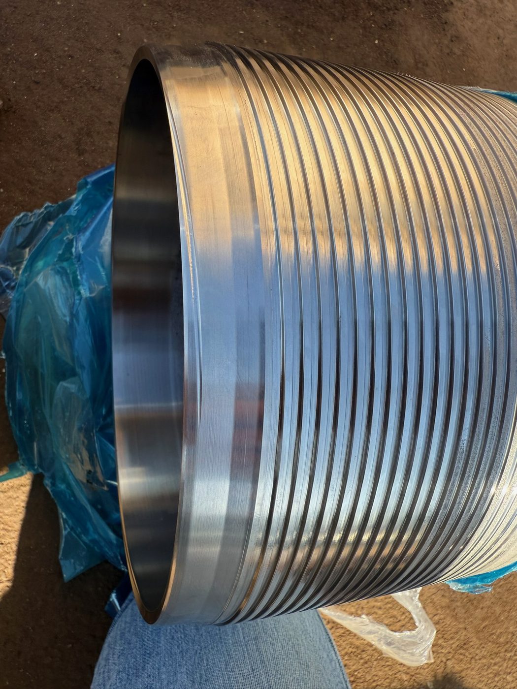 Precision API threads machined at B&B Pipe and Tool Company